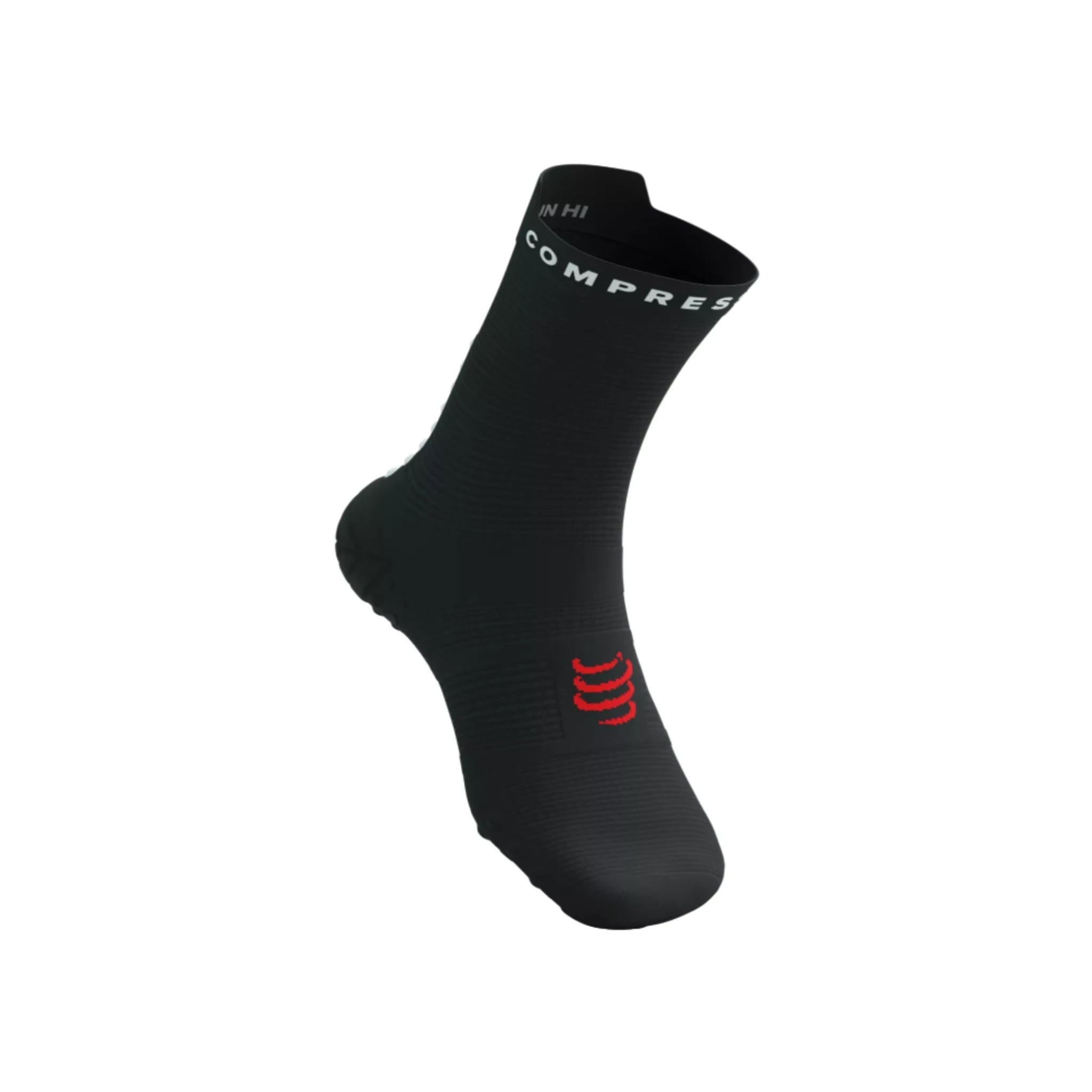 Compressport Pro Racing Socks v4.0 Run High - Black/White/Core Red