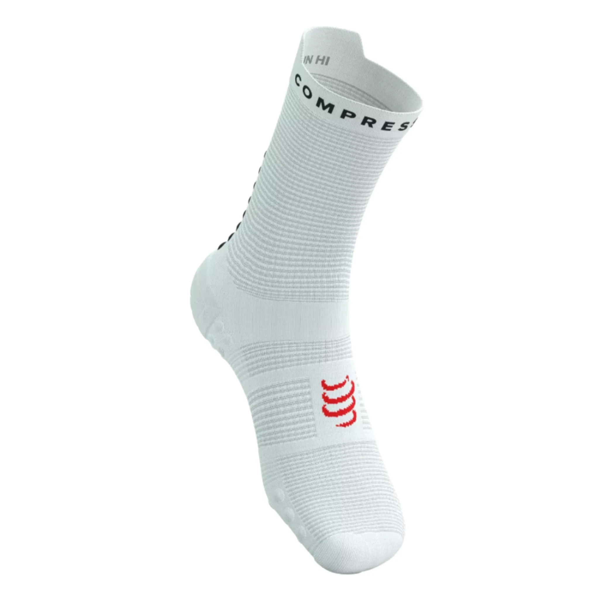 Compressport Pro Racing Socks v4.0 Run High - White/Black/Core Red