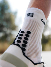 Compressport Pro Racing Socks v4.0 Run High - White/Black/Core Red