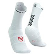 Compressport Pro Racing Socks v4.0 Run High - White/Black/Core Red