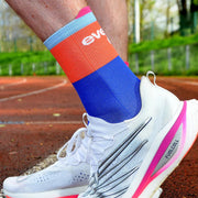 Everyday Running Co Running Socks - Blues/Burnt Orange