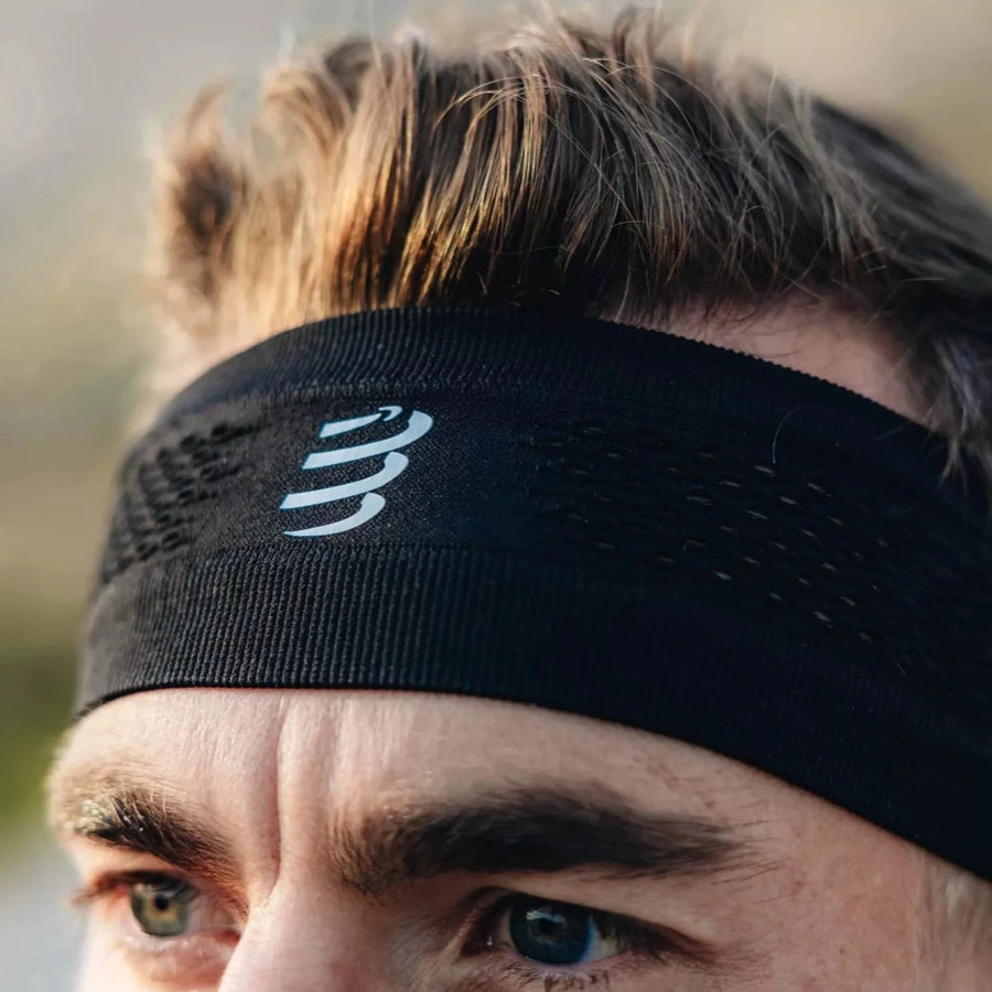 Compressport Thin Headband On/Off - Black/White