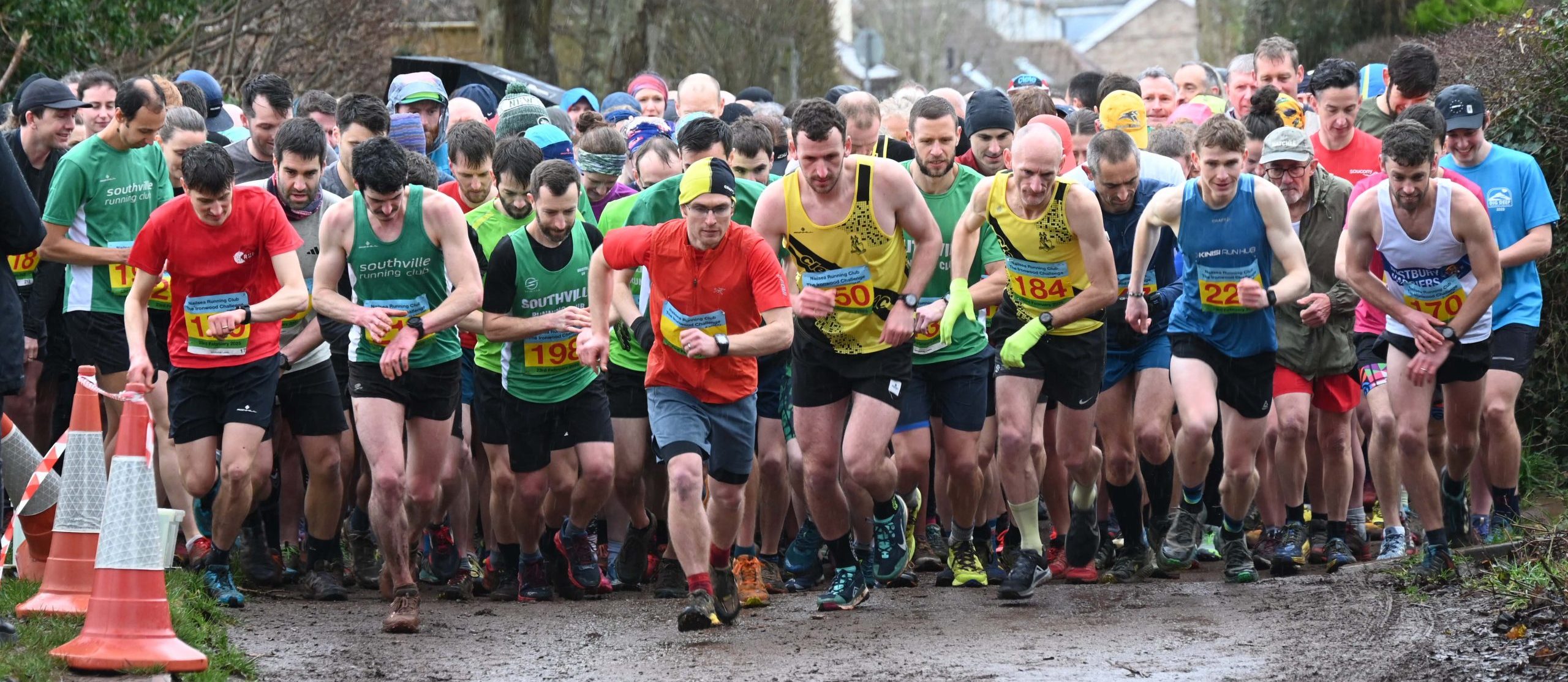 The start of the Ironwood Challenge was on a trail at the bottom of Keedwell Hill just outside of the community centre. It was a relatively narrow trail but everyone got away and we were pretty much straight into the trees and onto muddy terrain.