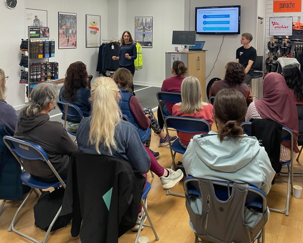 On Friday evening we hosted the first event of the Women's Running Series which involves 3 workshops centred around different topics at our shop.