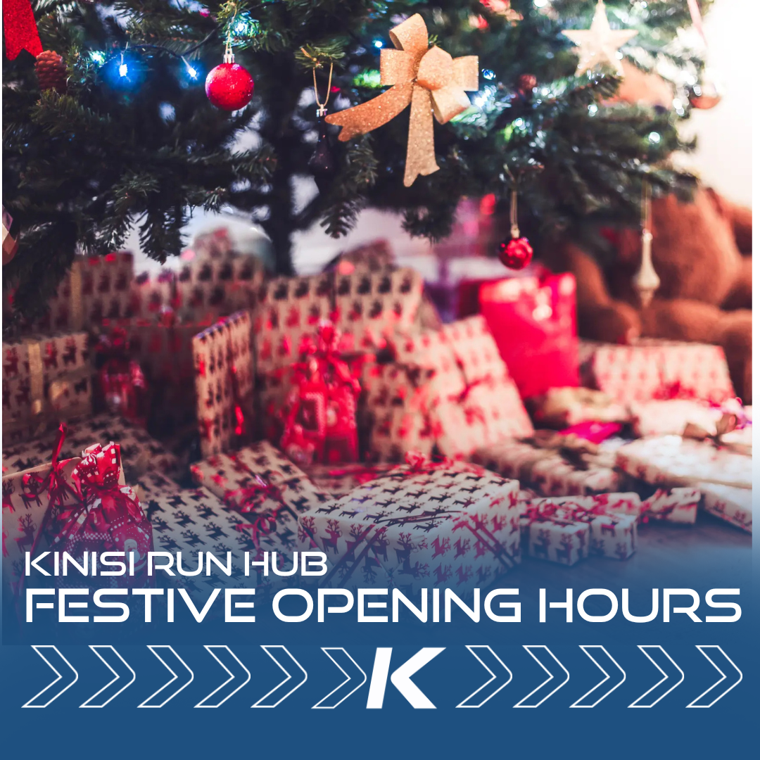 Kinisi Run Hub will still be here over the festive season to serve all your running-related needs!