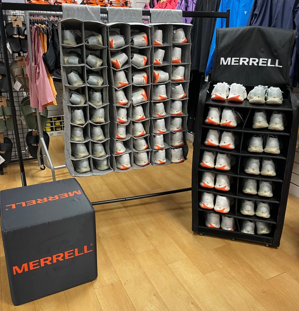 We demoed the Merrell ProMorph which is a hybrid road-to-trail shoe and everyone who attended received a pair to test and thoroughly enjoyed running in the shoes!