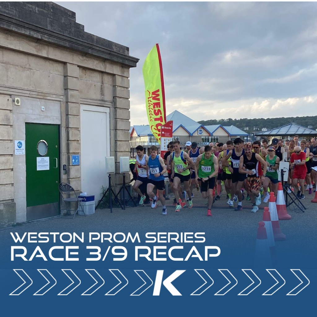 On Thursday I ran the third race of the nine 5 mile races in the Dave Jones Prom Run Series organised by Weston Athletic Club. These are flat, quick road races along the prom of the Weston-Super-Mare seafront. Kinisi Run Hub are excited to be sponsoring this great series!